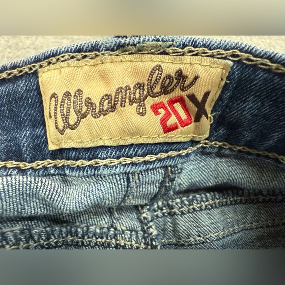 Wrangler 20X Jeans Boys Size 11 Reg Adjustable Waist Straight Leg Dk Denim 0078 - Picture 10 of 10